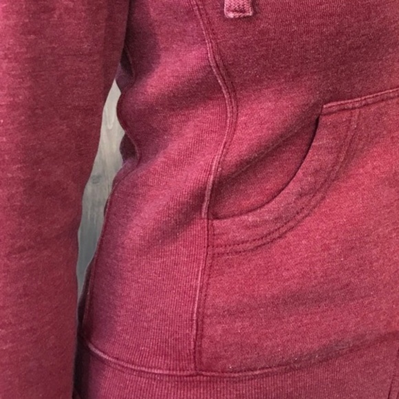 Z supply Fleece Zip Hoodie Dark Ruby - Picture 5 of 8